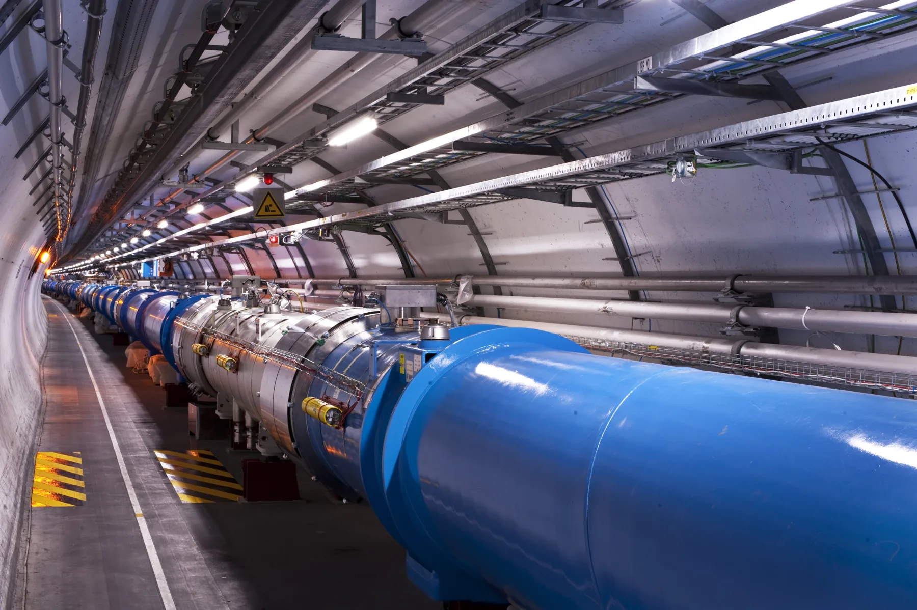 The Large Hadron Collider tunnel, sector 3-4, CERN