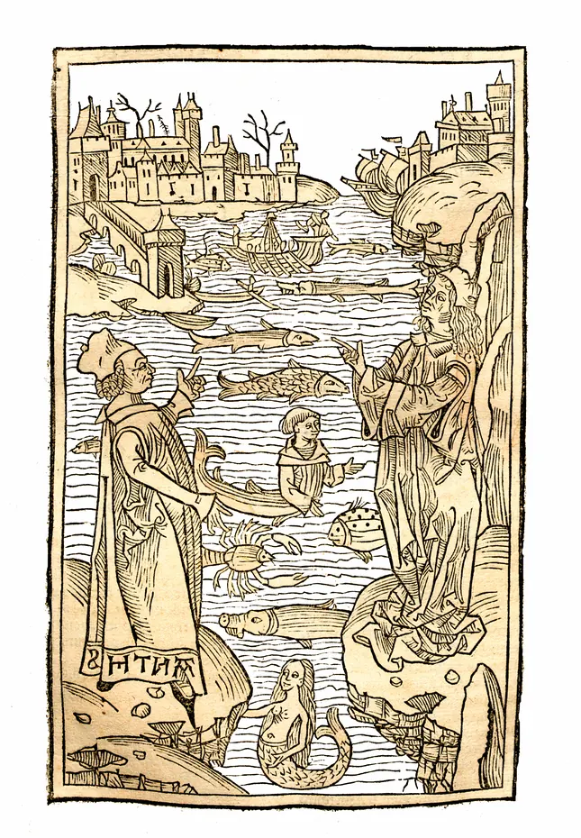 Hortus Sanitatis (Garden of Health): Opening of De piscibus, preview image