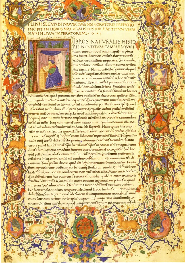 Pliny the Elder, Natural History: Opening of the preface, fol. 3r, preview image